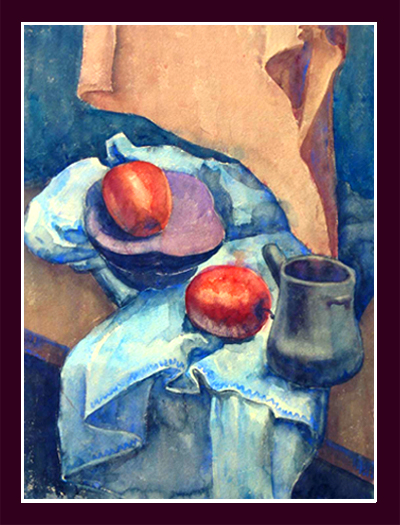 Ann Burnham Smith, "Still Life with Apples," 